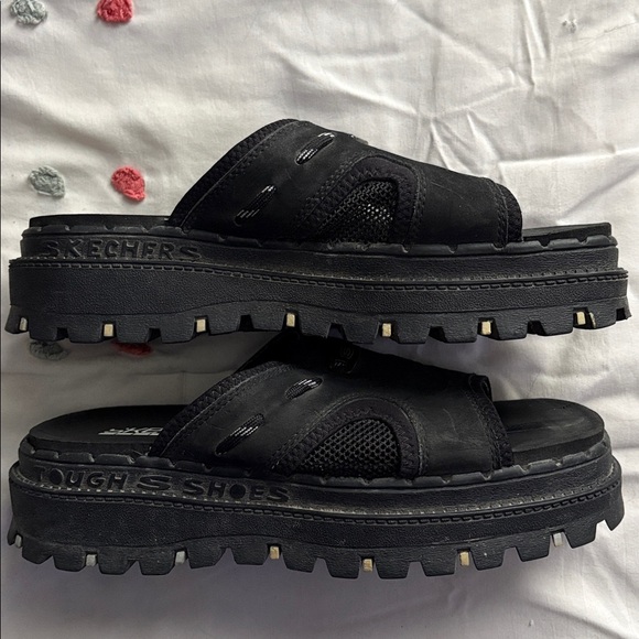 Skechers Shoes - ⭐️ Vintage 90s Skechers Black Slip-On Sandals ⭐️